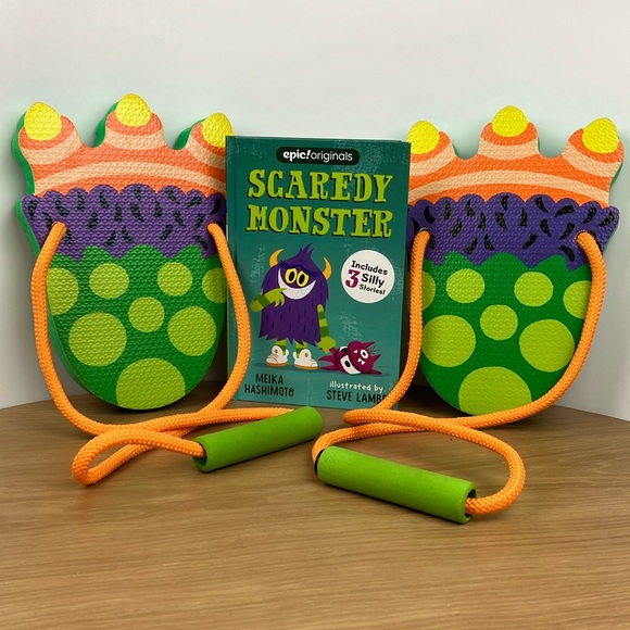 Monster Feet & Scaredy Monster Book - Picture 1 of 8